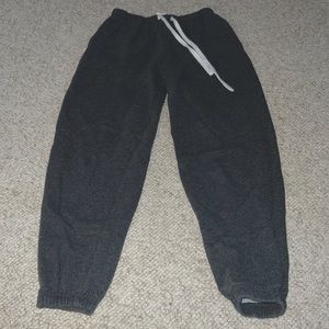 Garage heater gray sweatpants